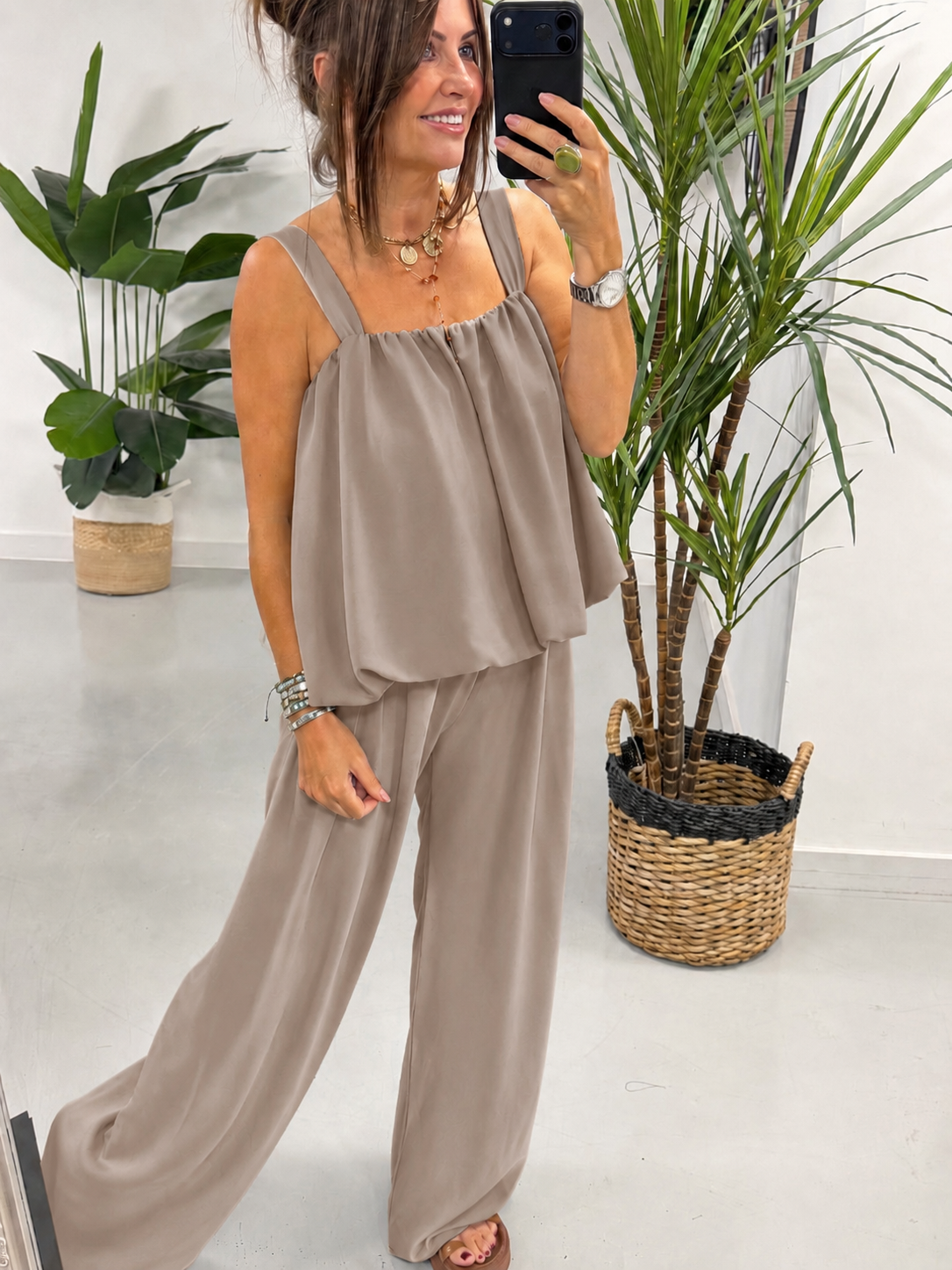 Bubble Two Piece  - Taupe