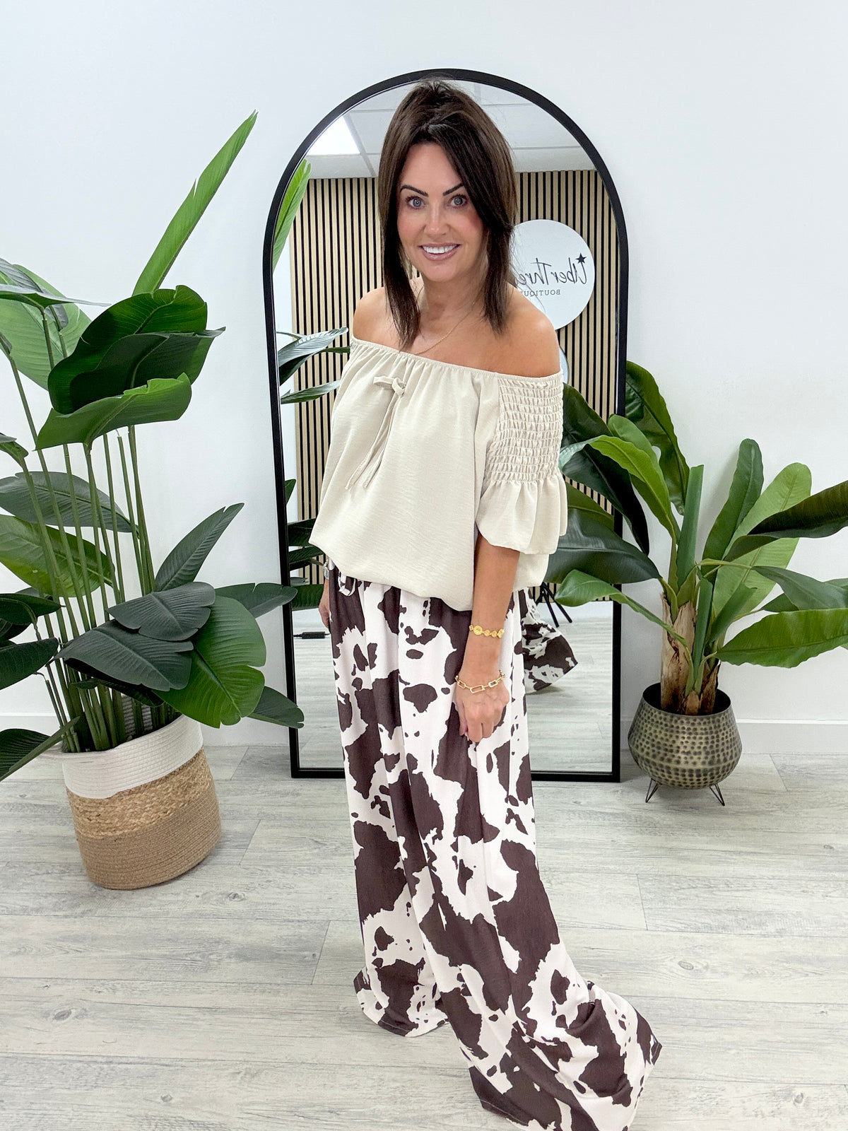The Highland Wide Leg Palazzo - Chocolate