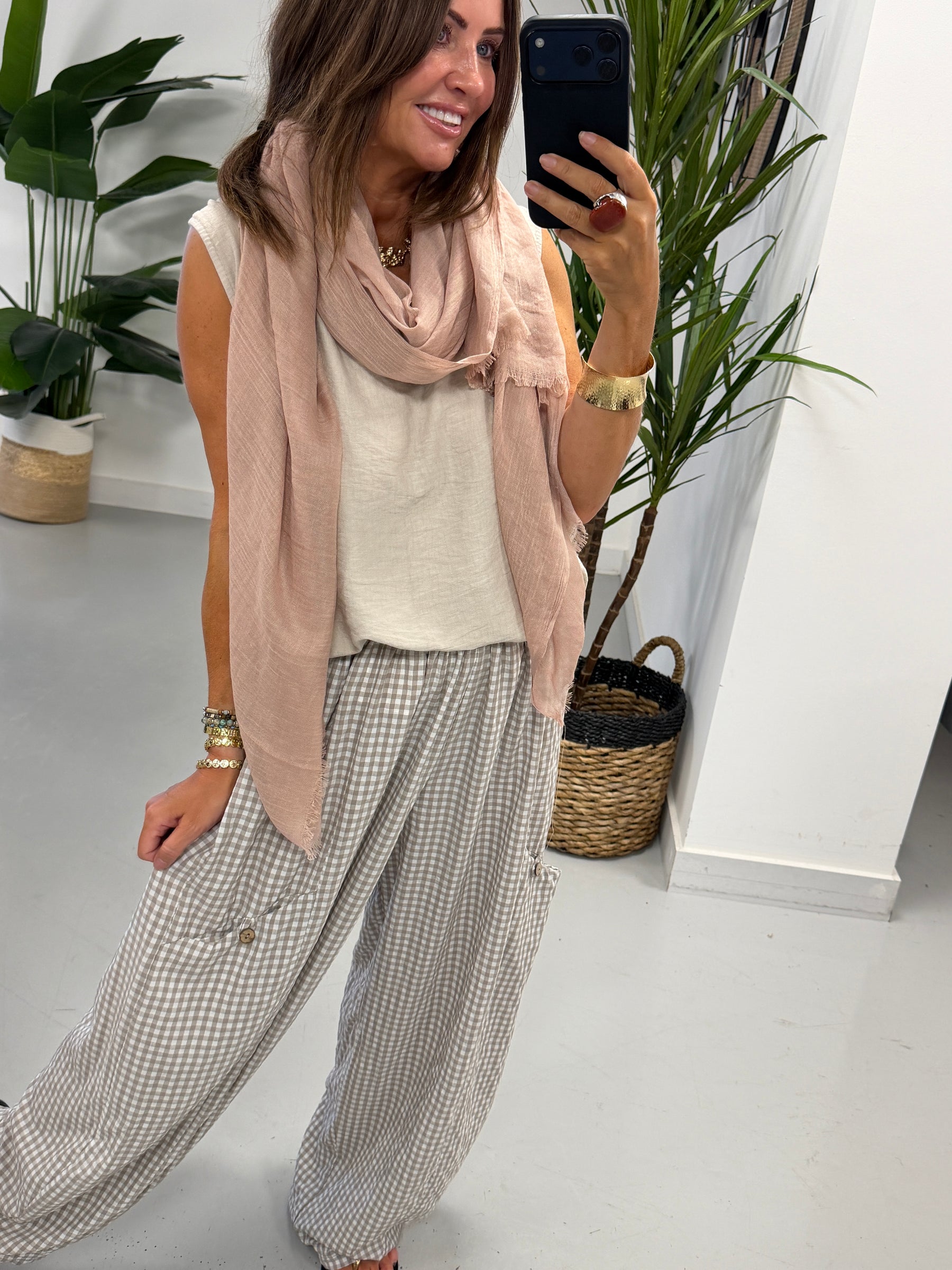 Summer Lightweight Scarf - Antique Rose