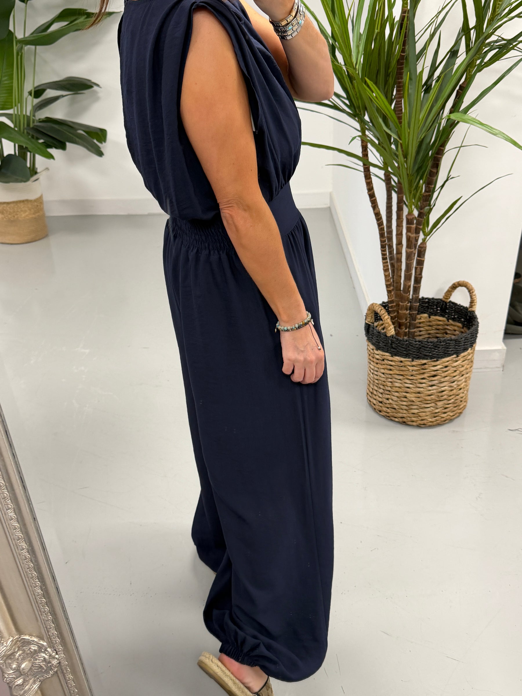 The Balloon Jumpsuit - Navy