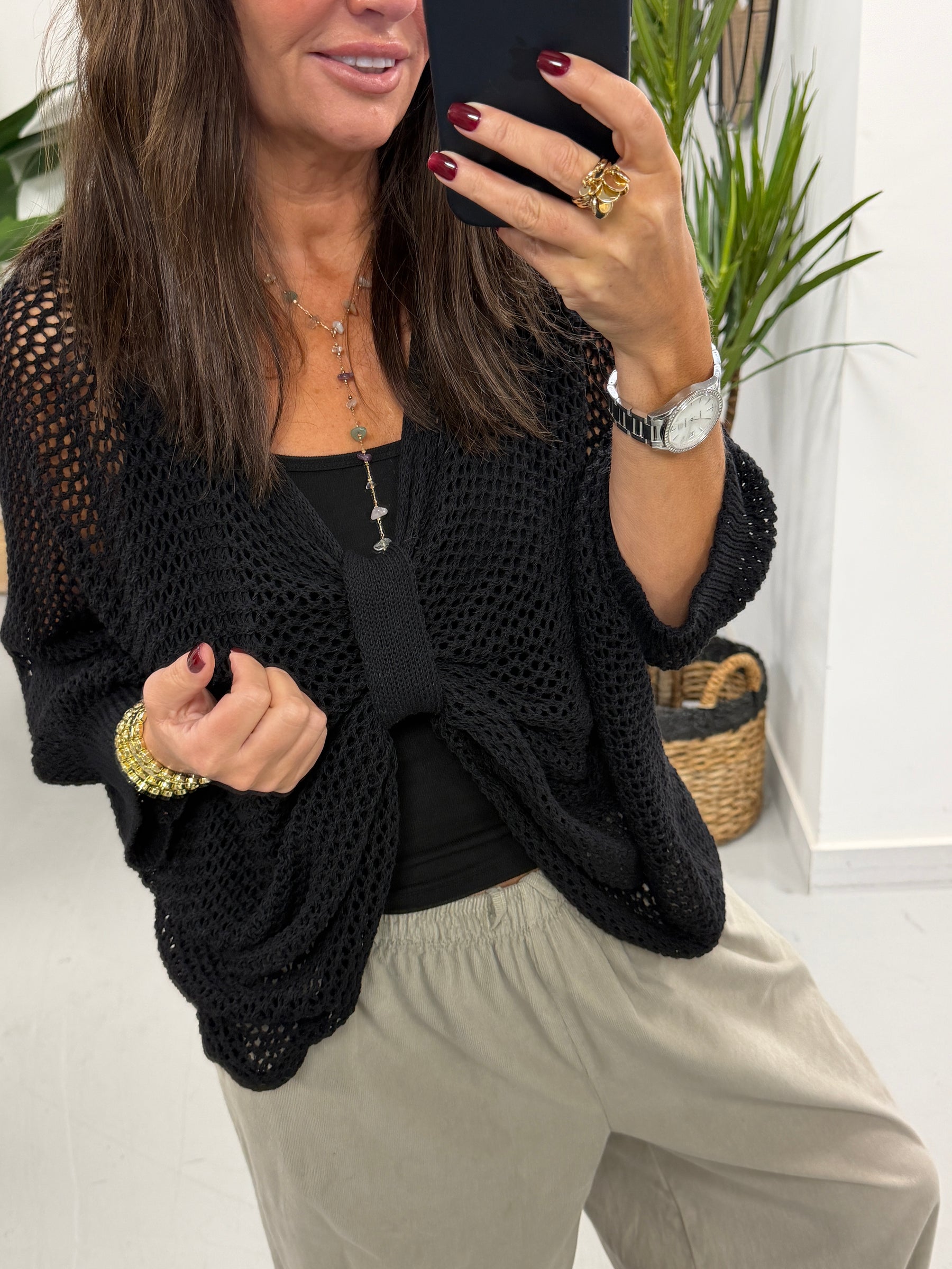 The Autumn Loose Knit - Black (Size 10 - 16)
