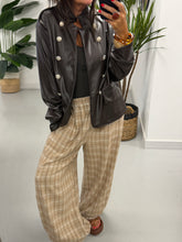 Ranch PU Military Blazer - Chocolate