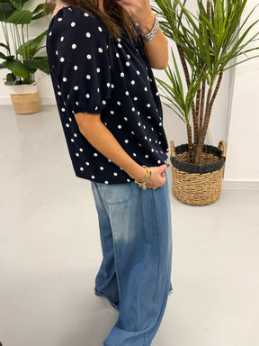 A Spot of Summer Bardot - Navy