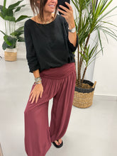 Ali Baba Slouch Pants - Wine