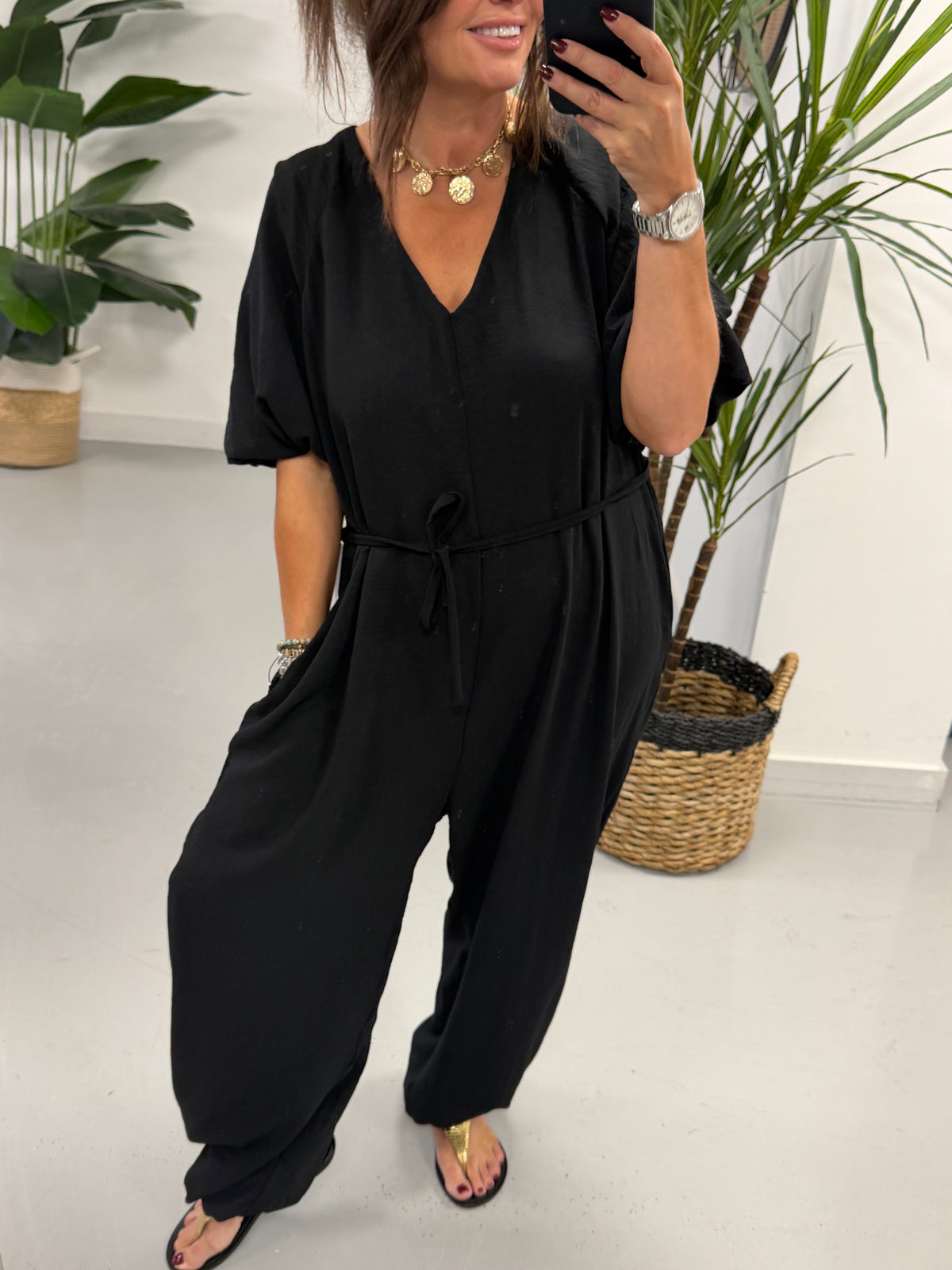 Marrakesh Balloon Jumpsuit - Black