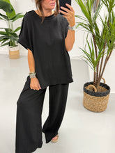 The Hallie Button Two Piece - Black