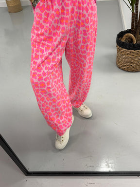 Animal Jersey Joggers - Pink