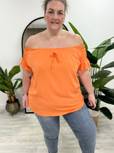 Madeira Bardot Top (plus) - Orange