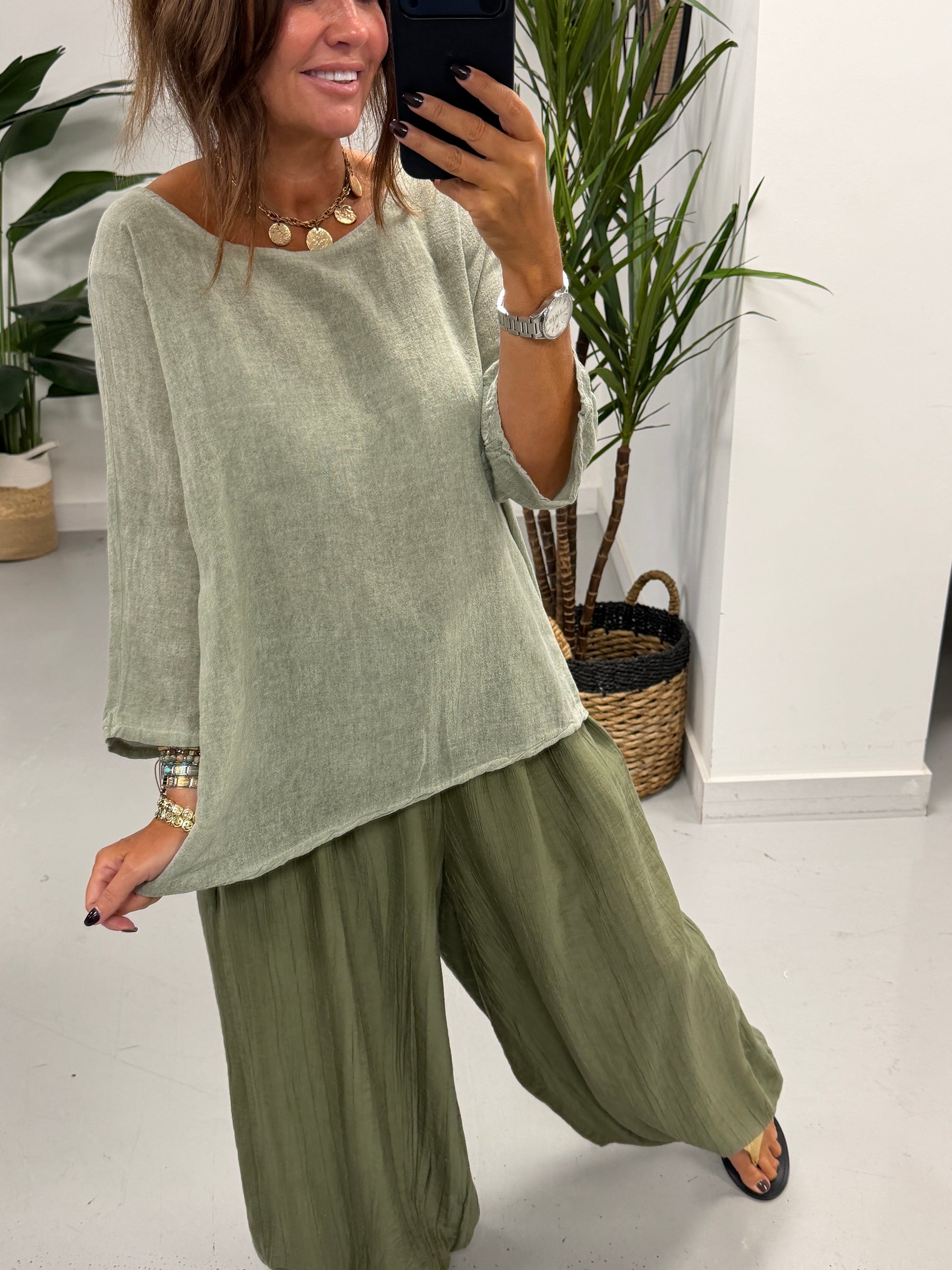 Basic Cotton Top - Khaki