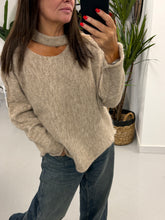 Slash Neck Knit  - Oatmeal (PRE ORDER)