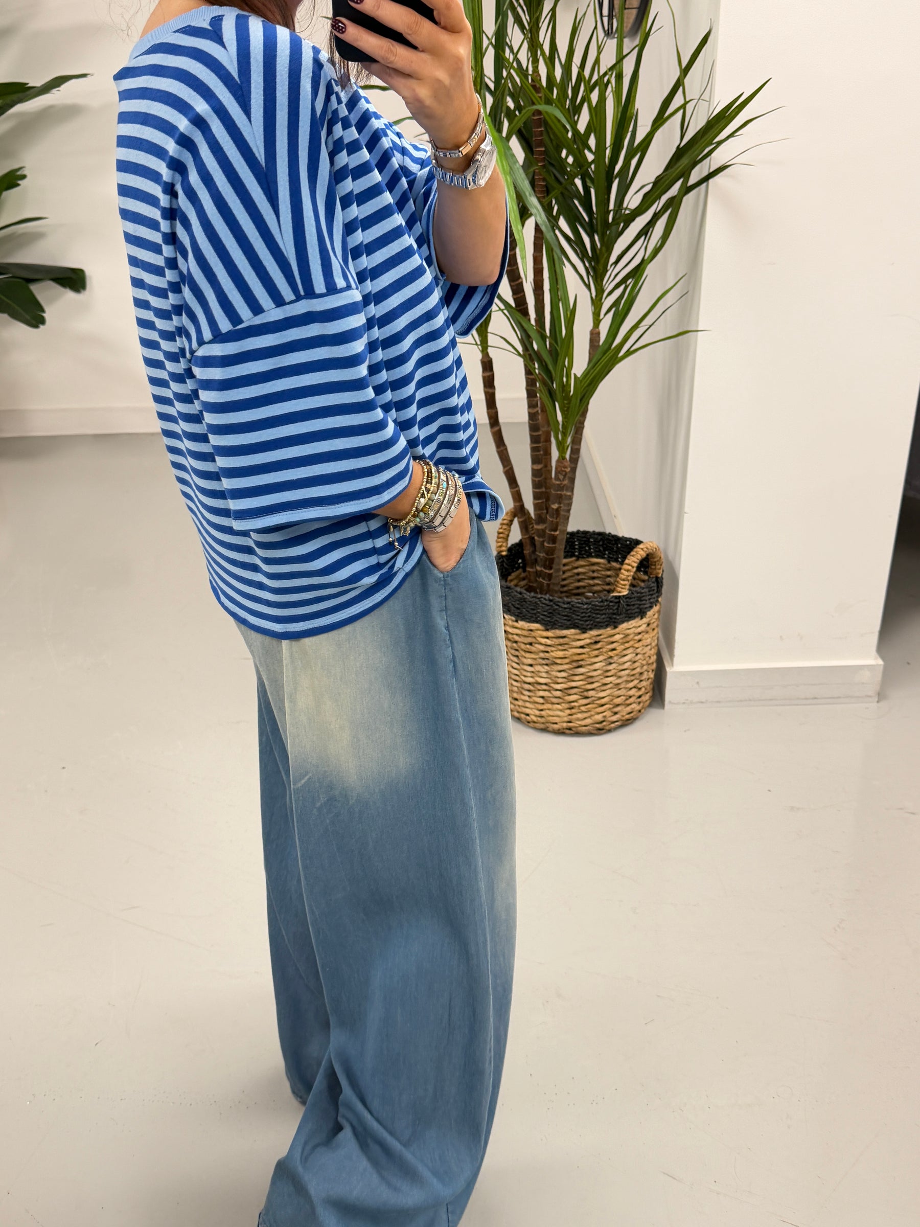 Sugar Rush Stripe Tee - Blue