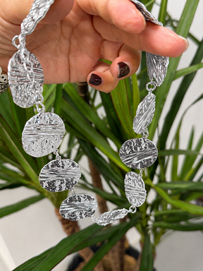 Silver Disc Necklace
