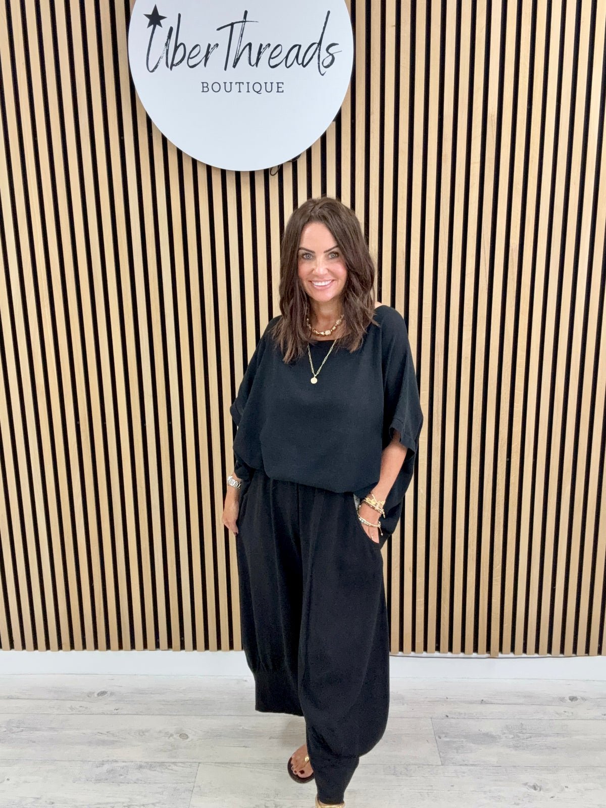 Sahara Cropped Pants - Black