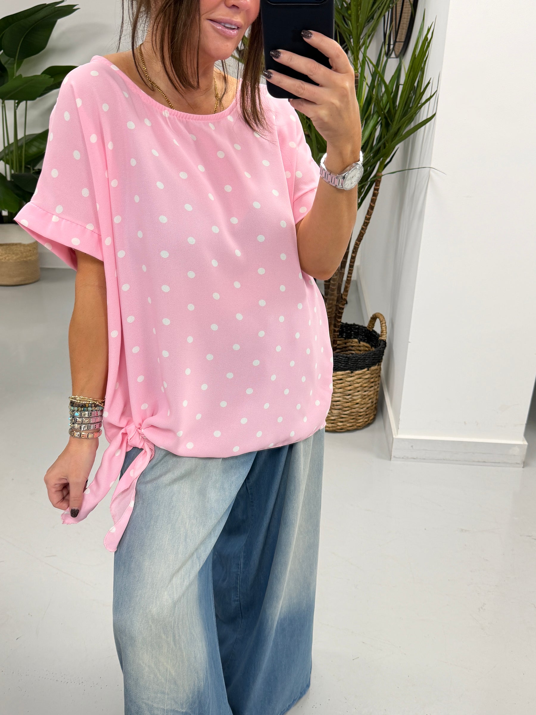 Dottie Side Tie - Pink