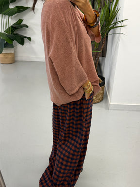 Linen Blend Boxy Top - Hue