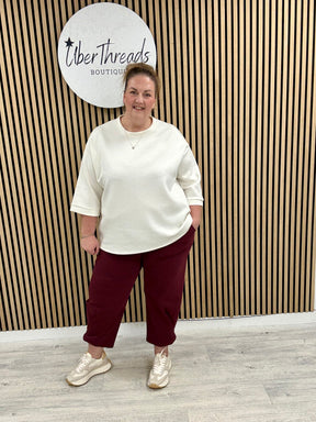 Hampton Side Pleat Scuba Joggers (PLUS) - Mulberry