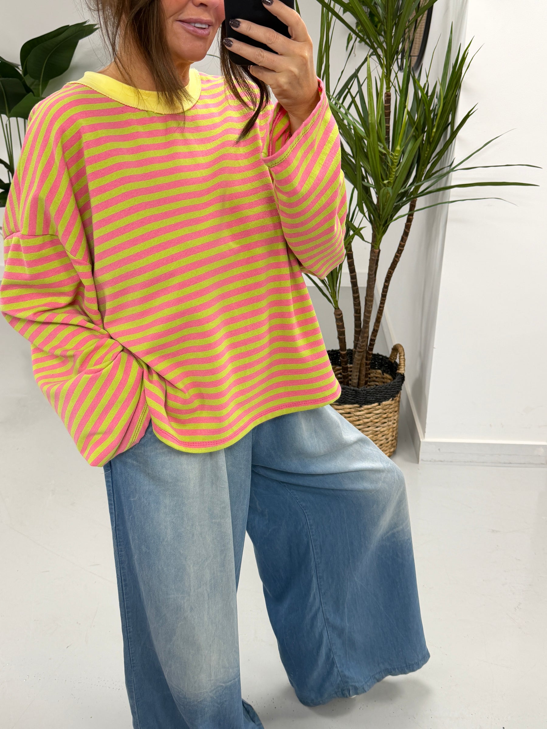 Sugar Rush Leisure Sweat- Pink/Green