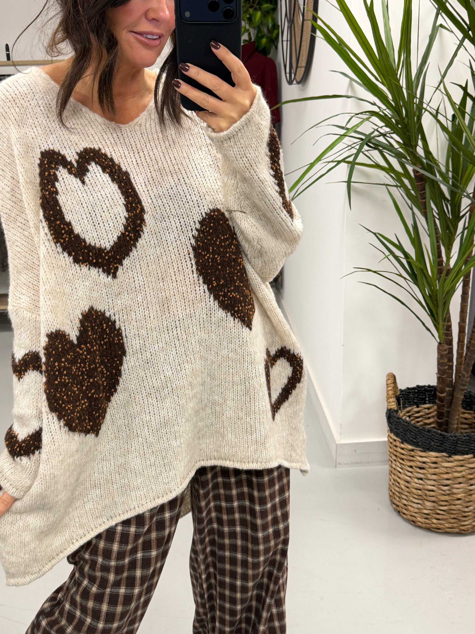 Heart Warmer Soft Knit - Cream
