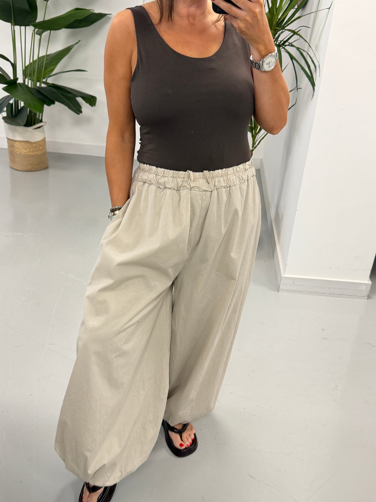The Urban Retreat Balloon Trousers - Stone