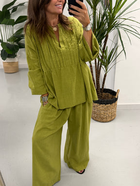 The Alessia Rustic Tunic - Pistachio