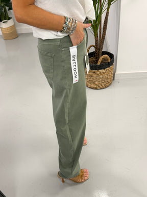 Balloon Leg Jeans - Khaki