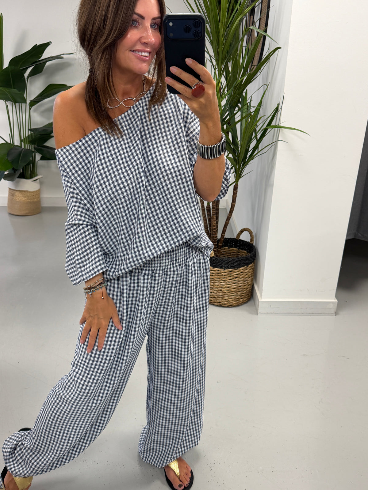 Vichy Two Piece - Navy