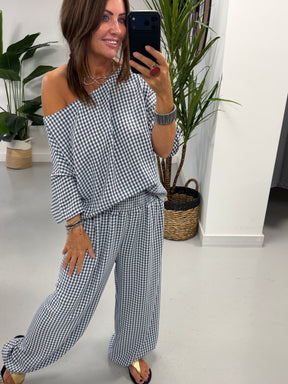 Vichy Two Piece - Navy