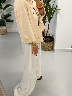 Zeta Otto Military Jacket - Cream