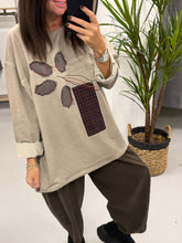 The Check Petal Patch Acid Wash Jersey - Stone