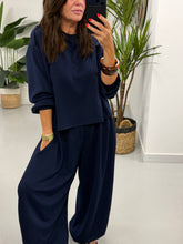 The Soft Touch Military Boxy Sweat - Navy Blue