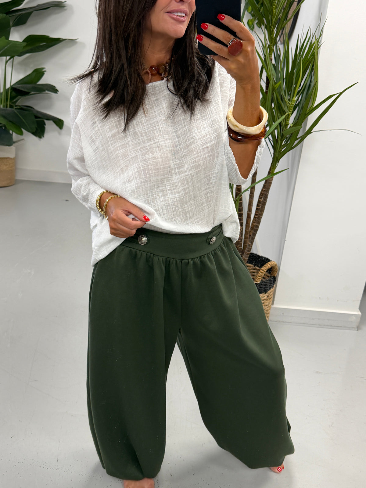 The Soft Touch Military Balloon Joggers - Khaki (Pre Order)
