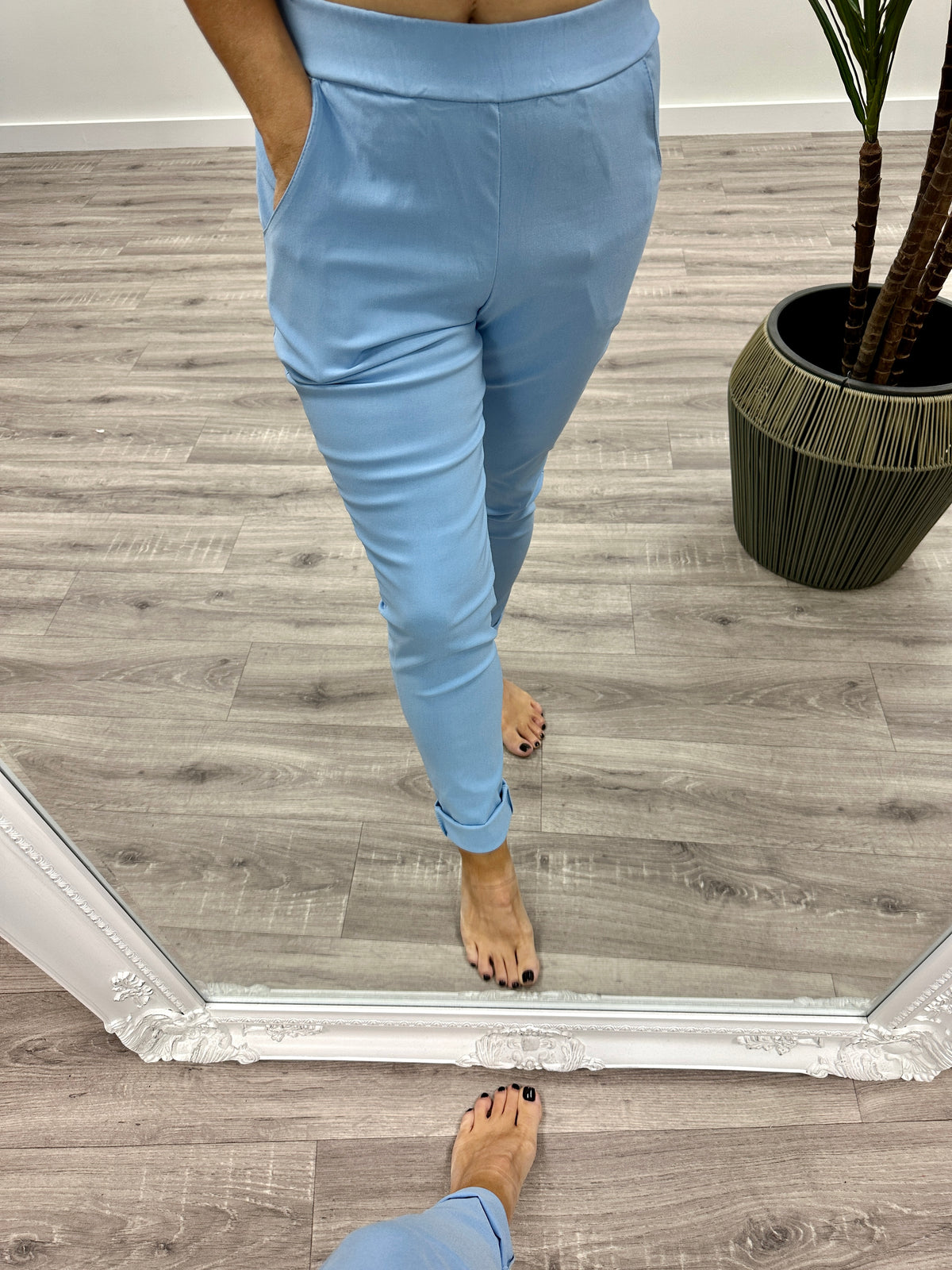 Stretch Magic Trousers - Baby Blue.