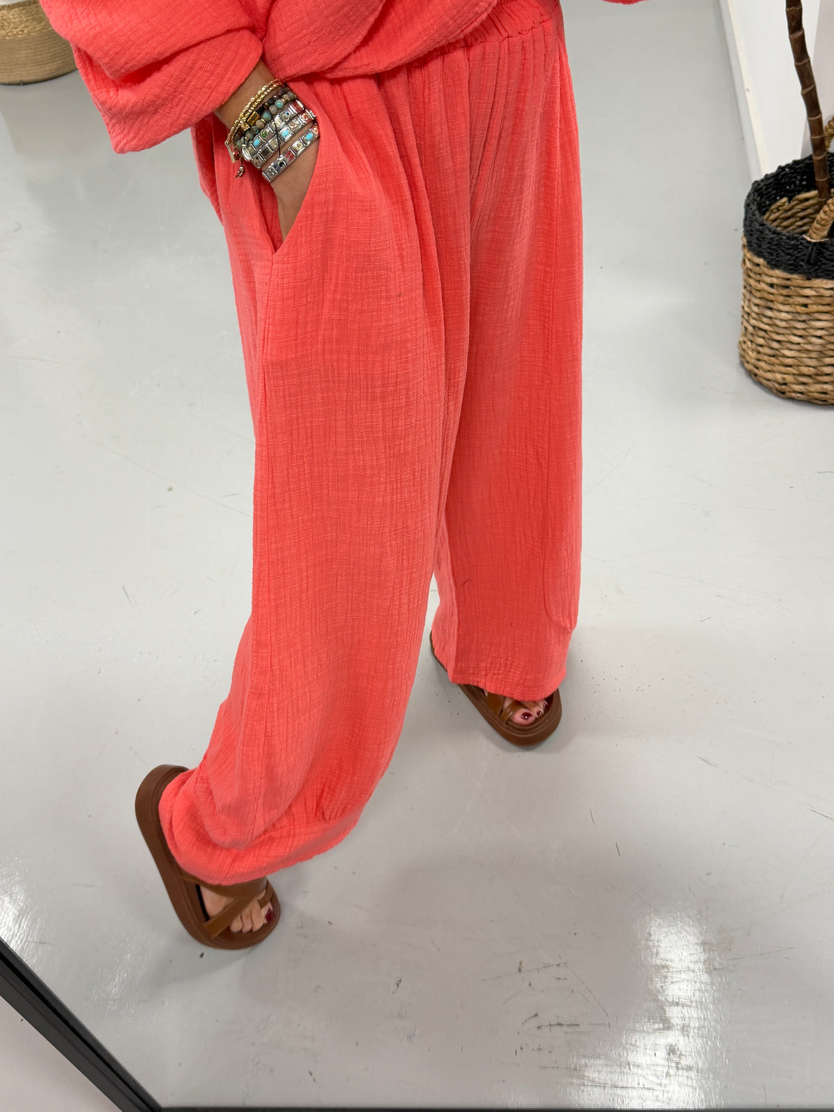 The Morrocan Balloon Trousers - Coral