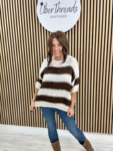 The Maple Stripe Crop Sleeve Knit