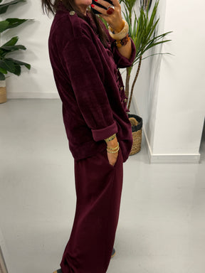 The Big Softie Military Jacket - Wine