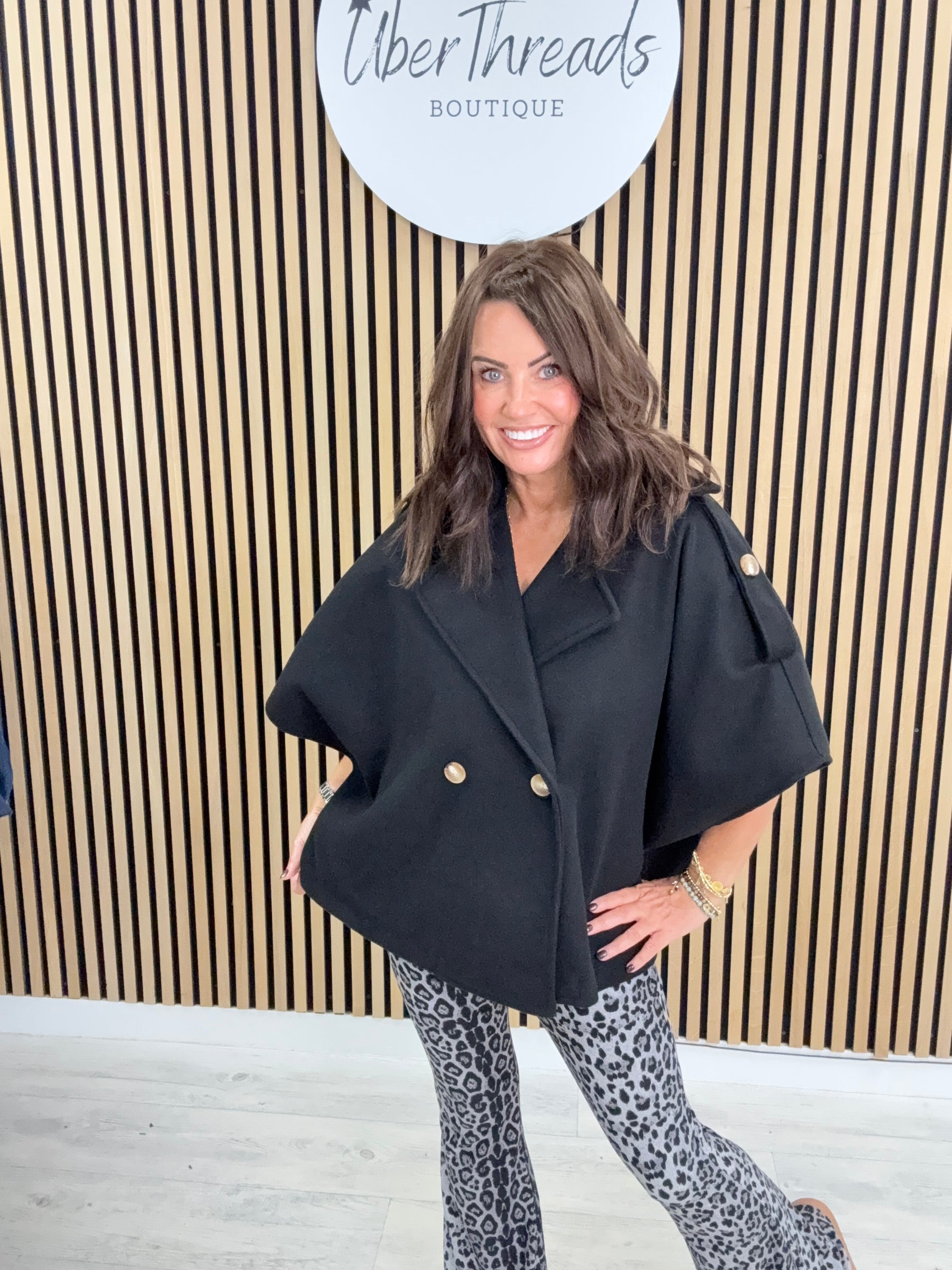 The Sleeveless Trench - black