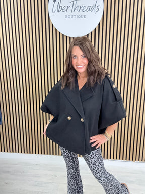 The Sleeveless Trench - black