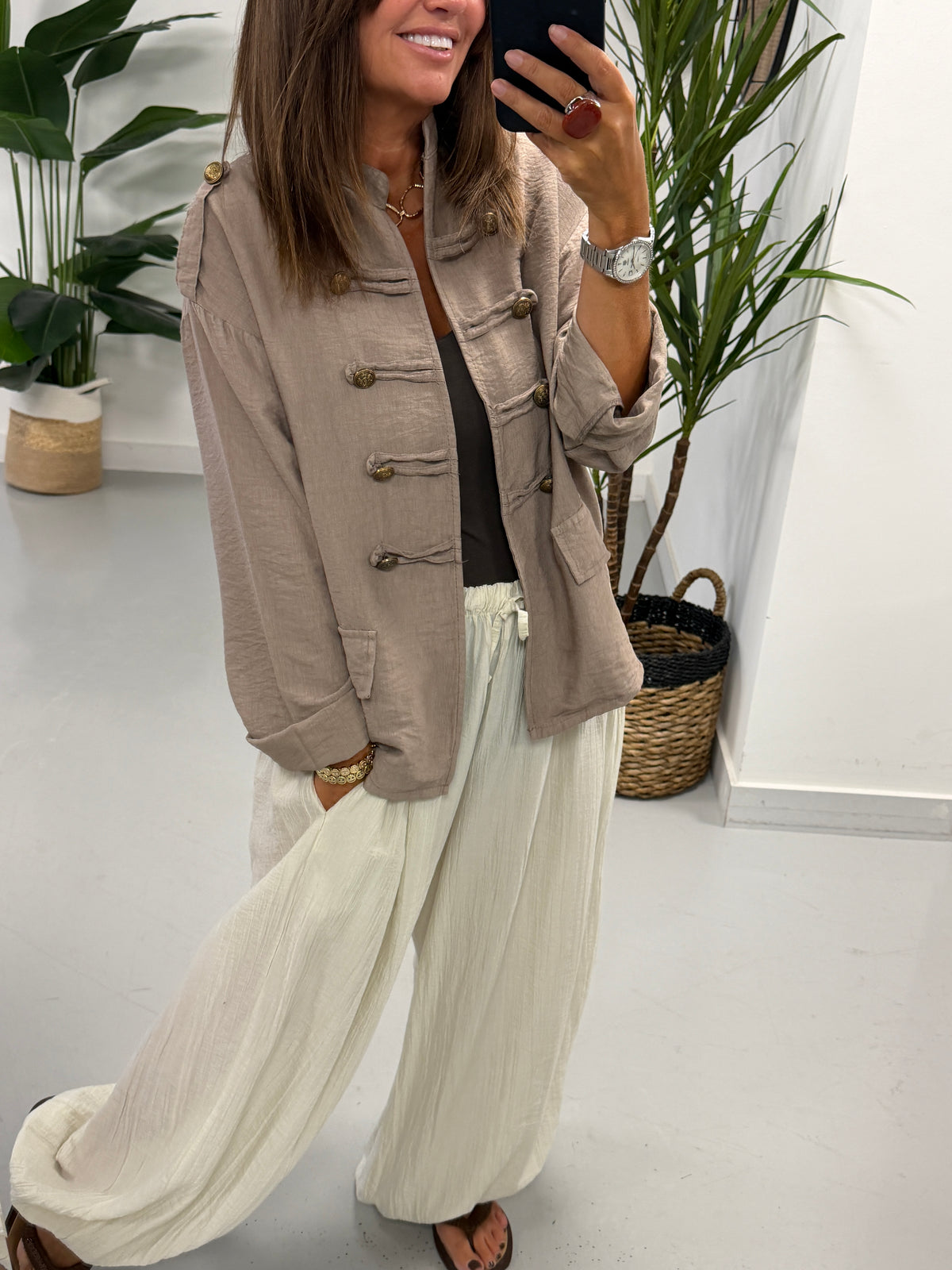 Military Jacket - Taupe