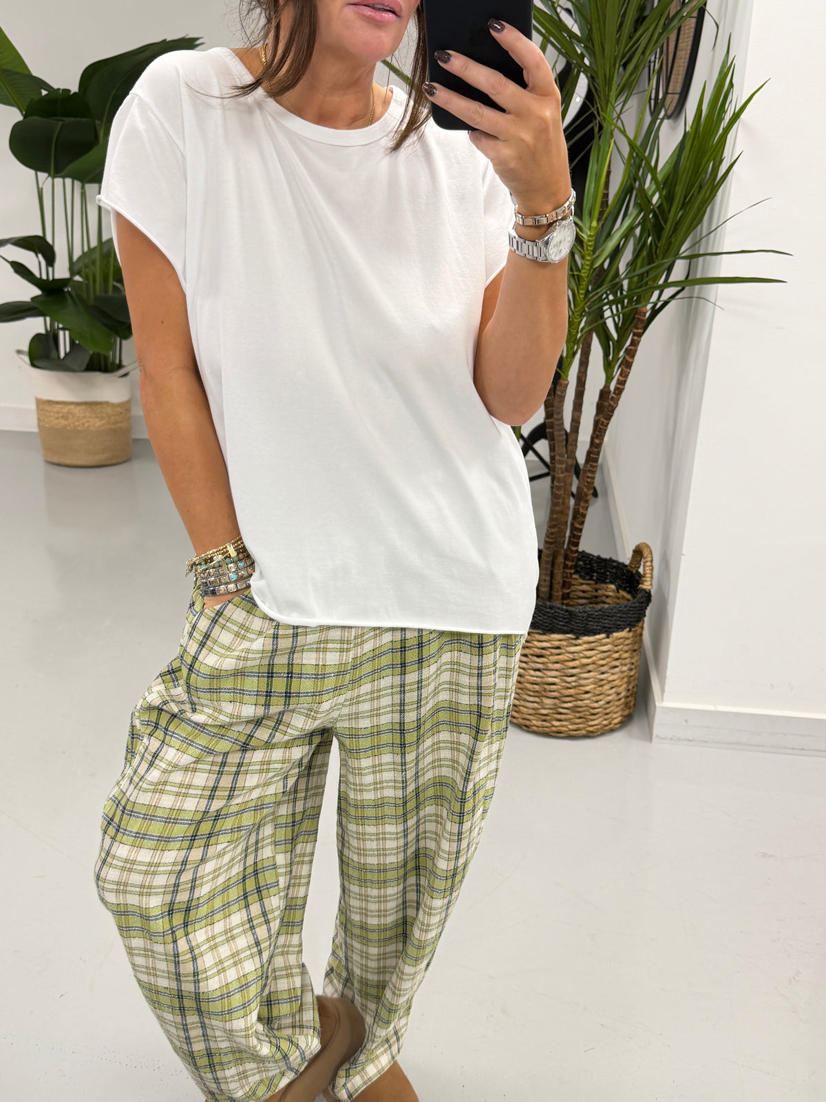 The Hamlet Cap Sleeve Tee - White