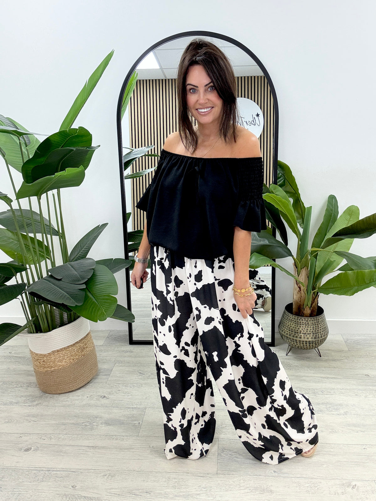 The Highland Wide Leg Palazzo - Black