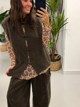 Shanghai Sleeveless Knit Chocolate  (Size 12-18)