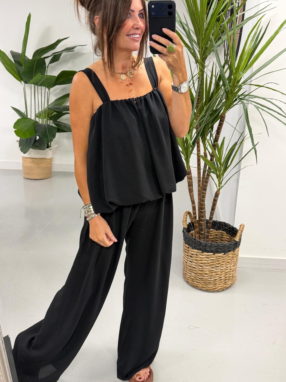 Bubble Two Piece  - Black