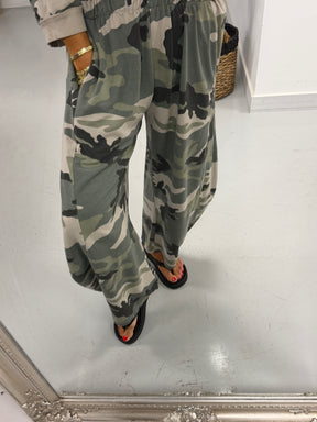 The Camo Barrel Leg Joggers
