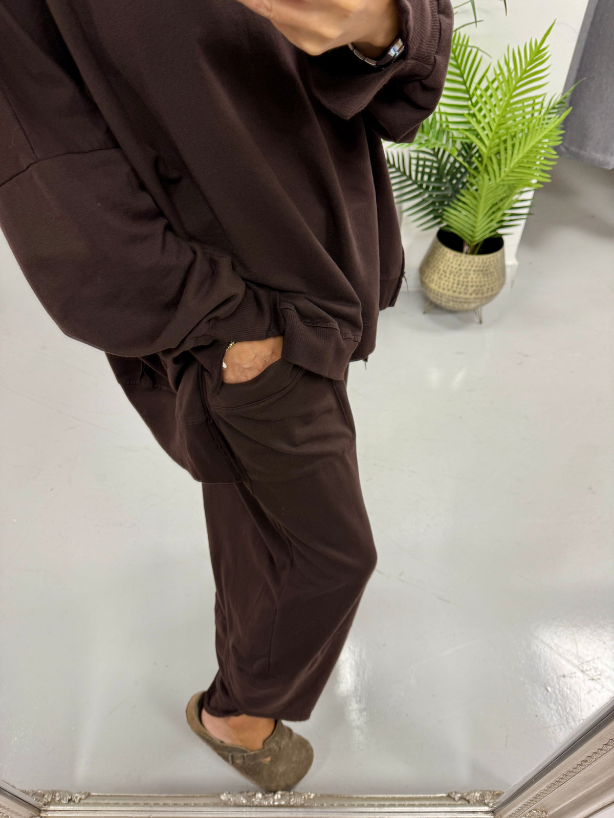 The New-Town Jersey Joggers - Chocolate
