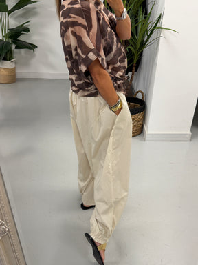 Lightweight Cropped Sleeve Jacket - Animal