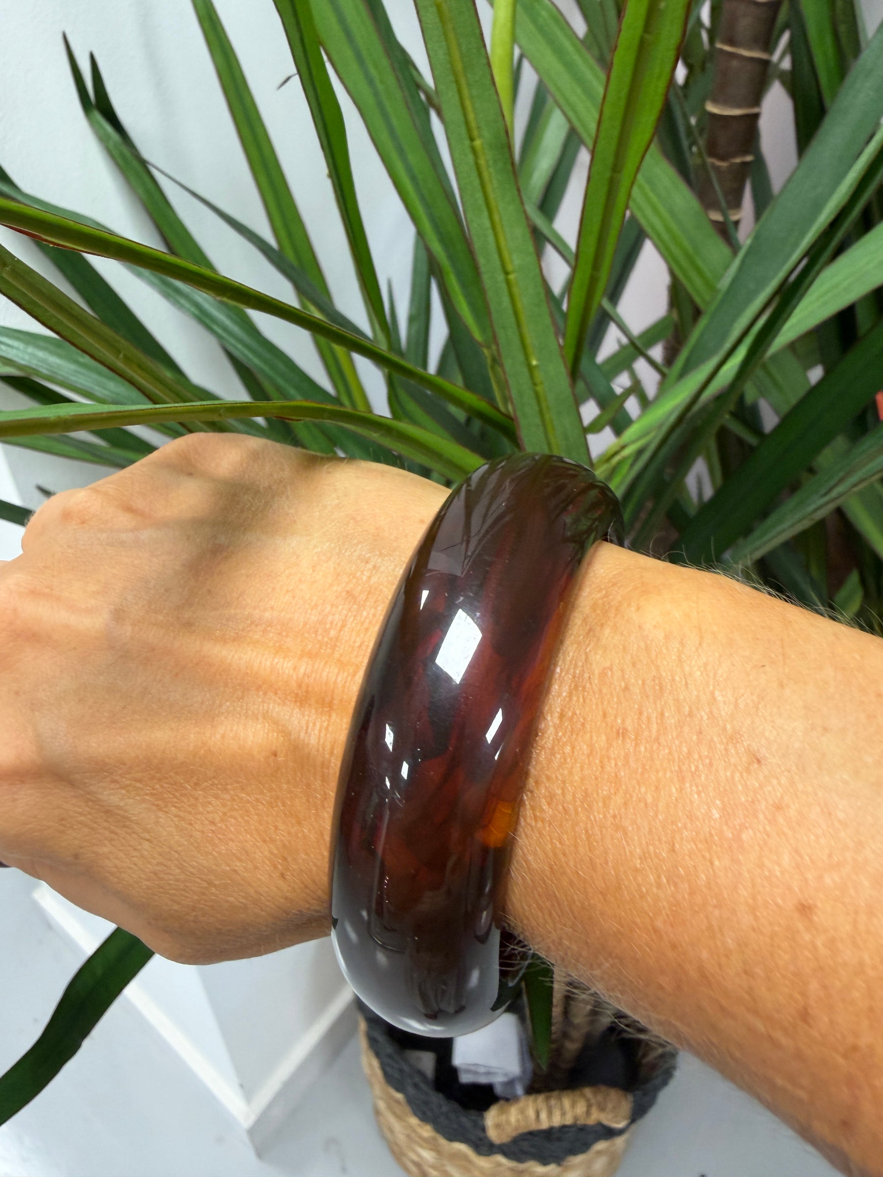 Thin Chocolate Bangle -