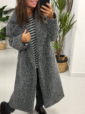 Dakota Boyfriend Coat  - Grey