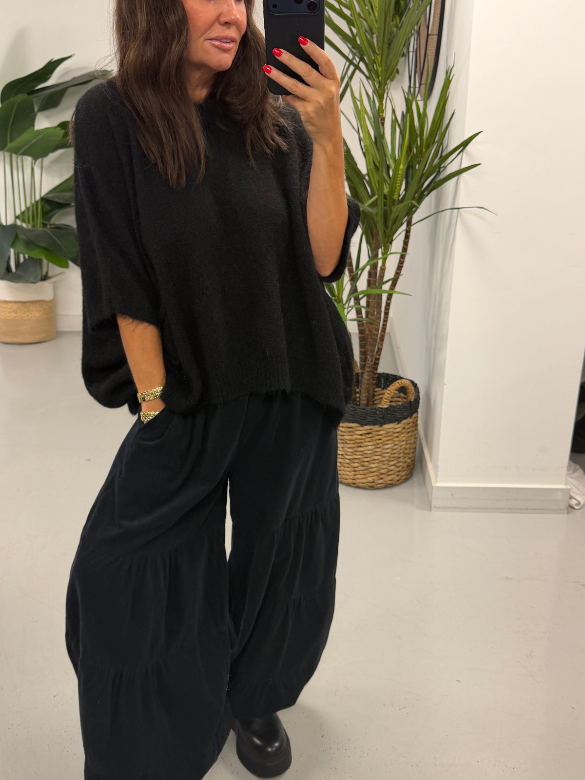 Zeta Otto Slouch Knit - Black