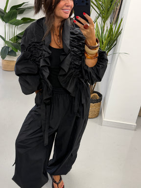 PRE ORDER The Urban Ruched Jacket - Black