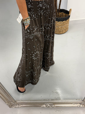 The Paisley Palazzo - Chocolate